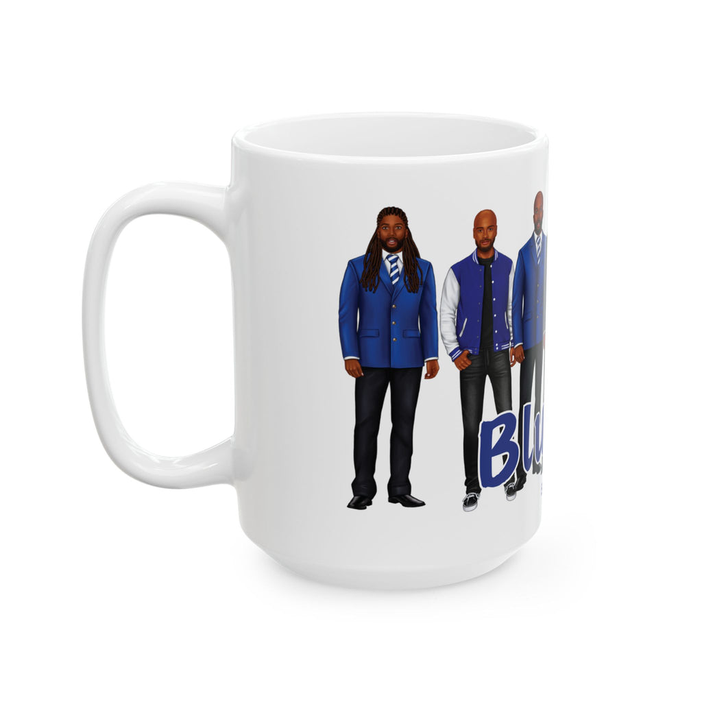 Divine Brotherhood Ceramic Mug in Blue/White (11oz/15oz)