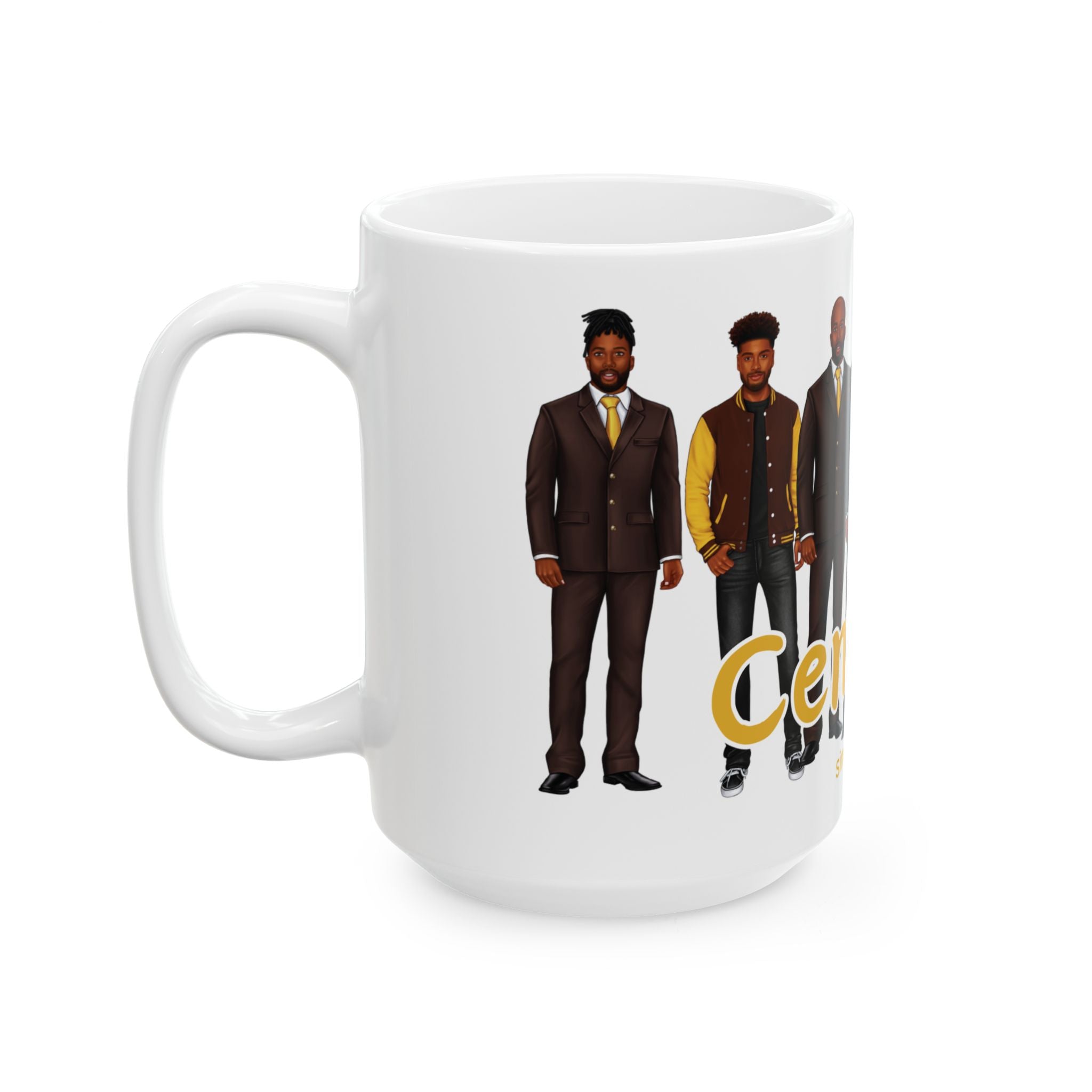 Divine Brotherhood Ceramic Mug in Brown/Gold (11oz/15oz)
