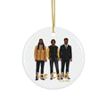 Divine Brotherhood Ceramic Ornament in Black/Gold