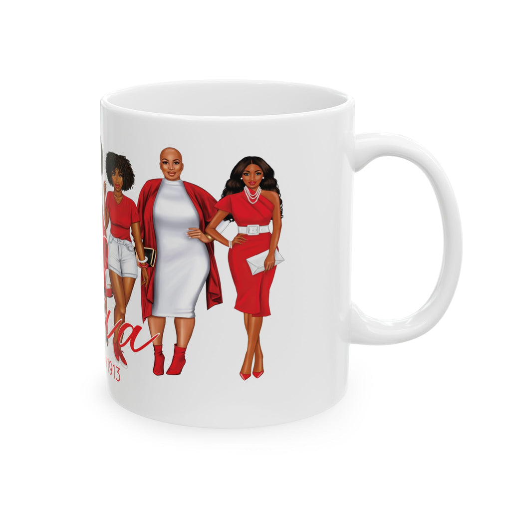 Divine Sisterhood Ceramic Mug in Red/White (11oz/15oz)