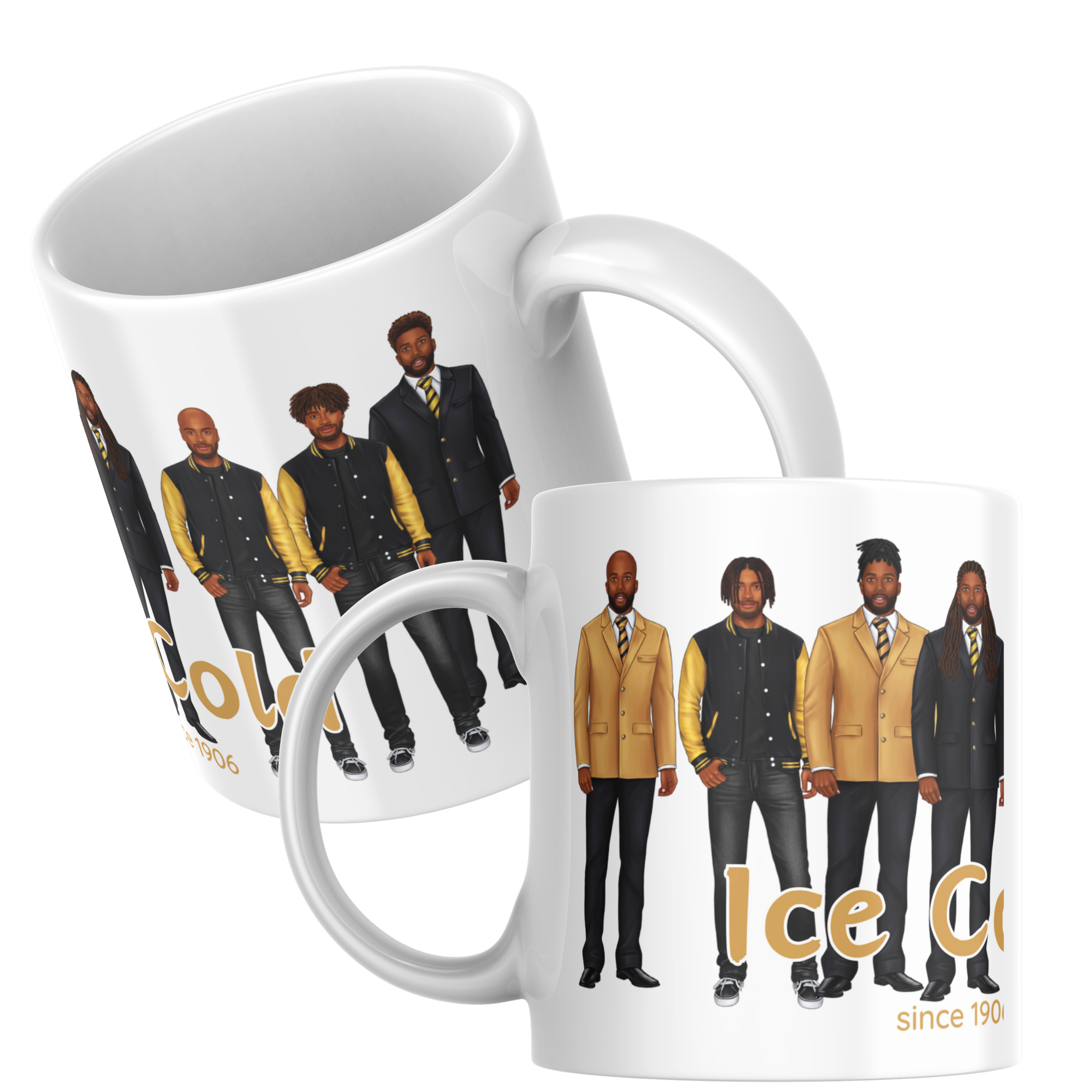 Divine Brotherhood Ceramic Mug in Black/Gold (11oz/15oz)