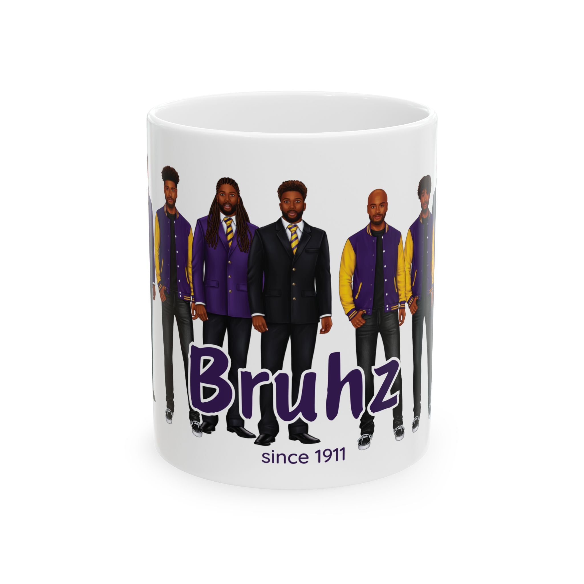 Divine Brotherhood Ceramic Mug in Purple/Gold (11oz/15oz)