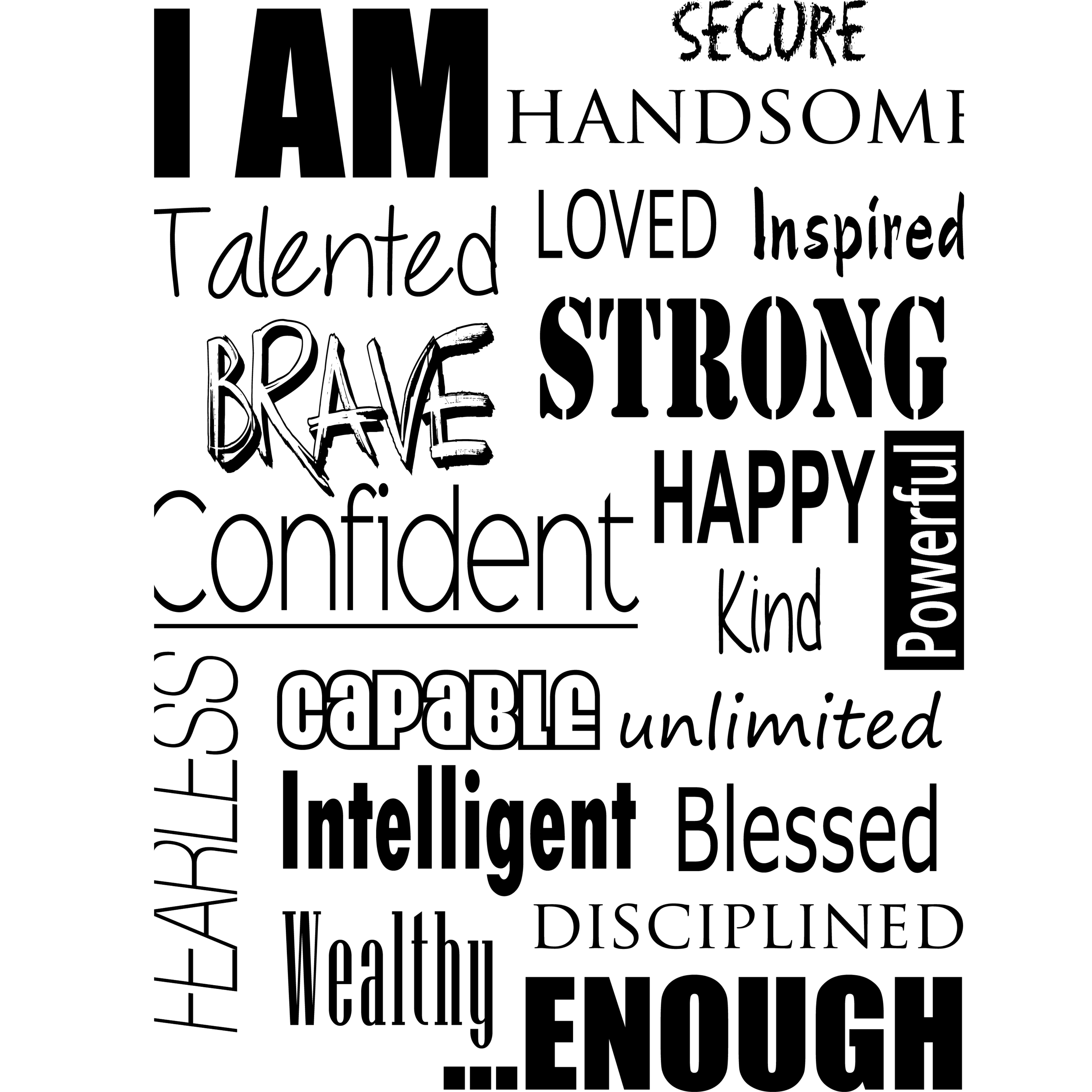 I AM Positive Affirmation Tee