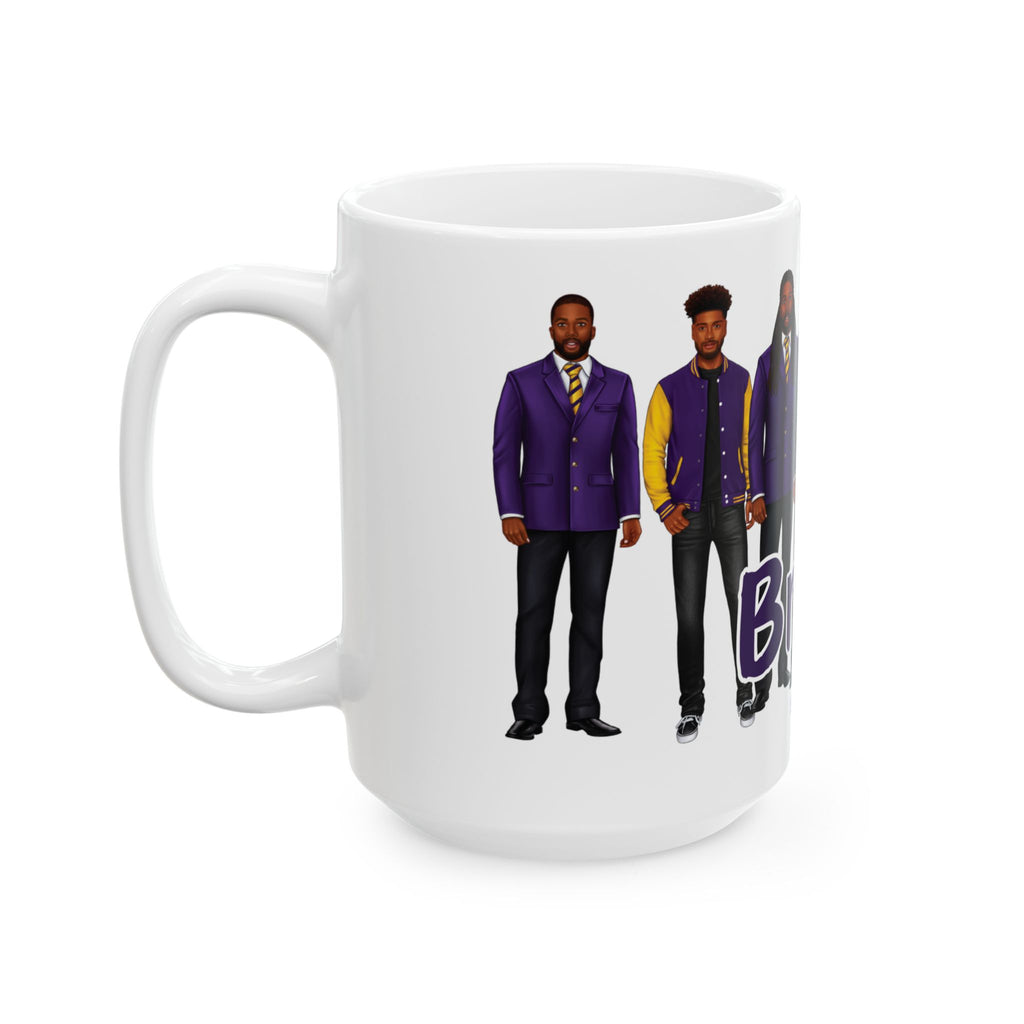 Divine Brotherhood Ceramic Mug in Purple/Gold (11oz/15oz)