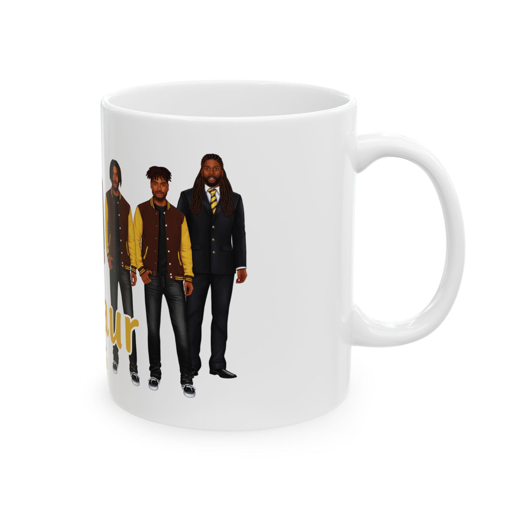 Divine Brotherhood Ceramic Mug in Brown/Gold (11oz/15oz)