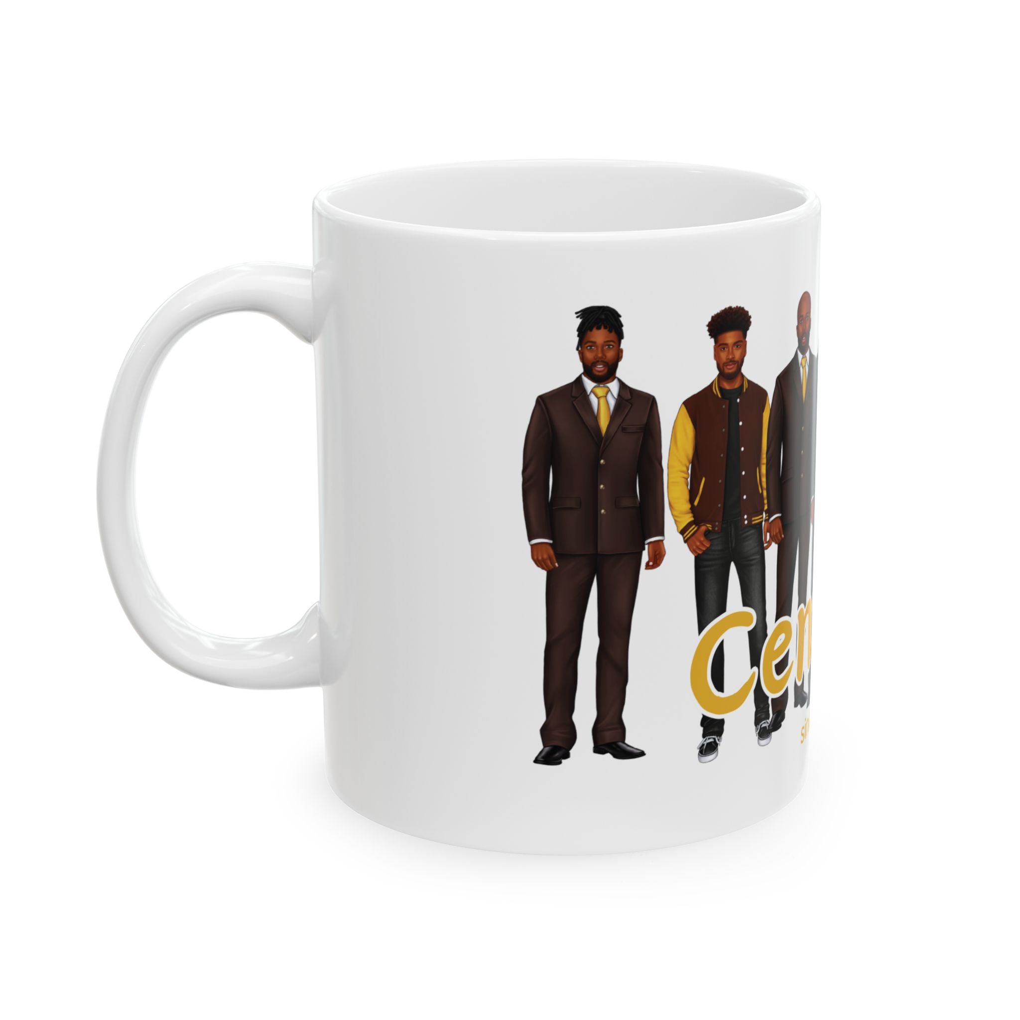 Divine Brotherhood Ceramic Mug in Brown/Gold (11oz/15oz)