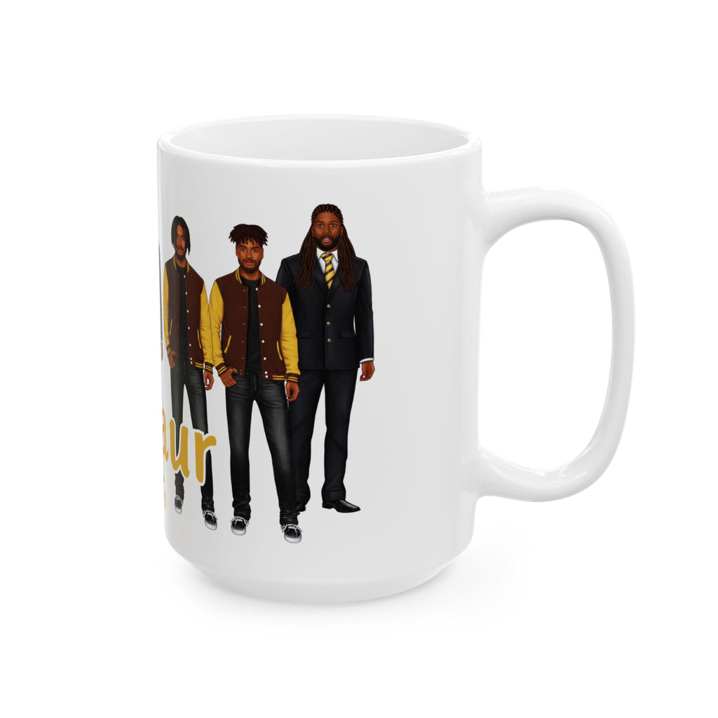 Divine Brotherhood Ceramic Mug in Brown/Gold (11oz/15oz)