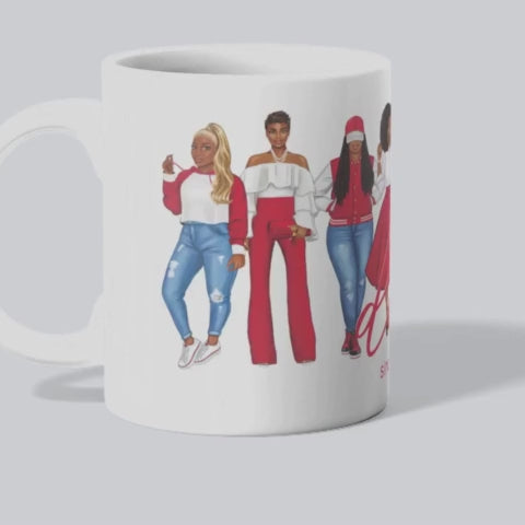Divine Sisterhood Ceramic Mug in Red/White (11oz/15oz)